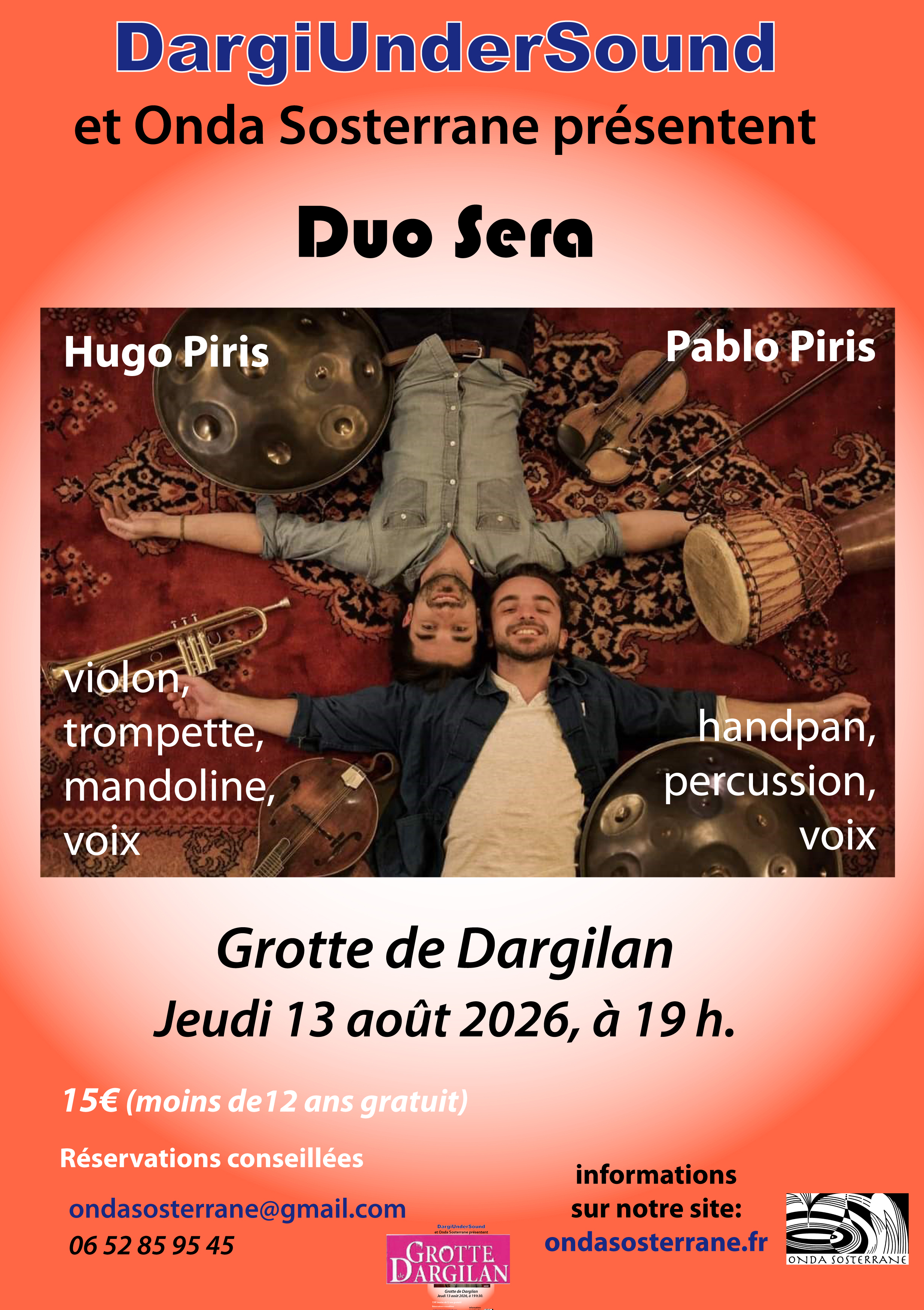 Duo Será dans la Grotte de Dargilan
