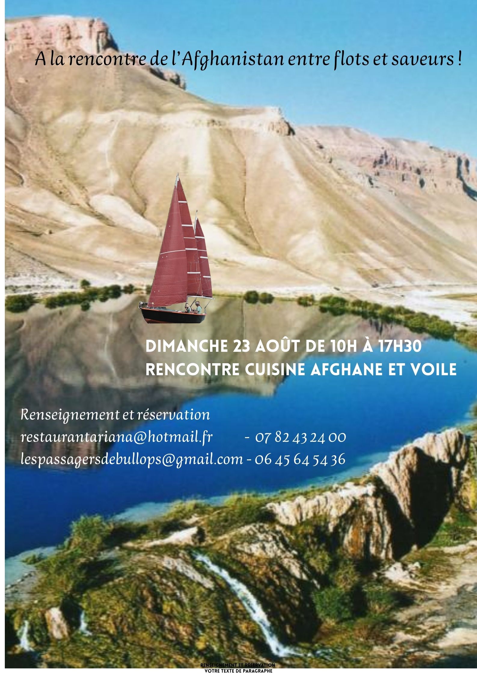 A la rencontre de l'Afghanistan, entre flots et saveurs !