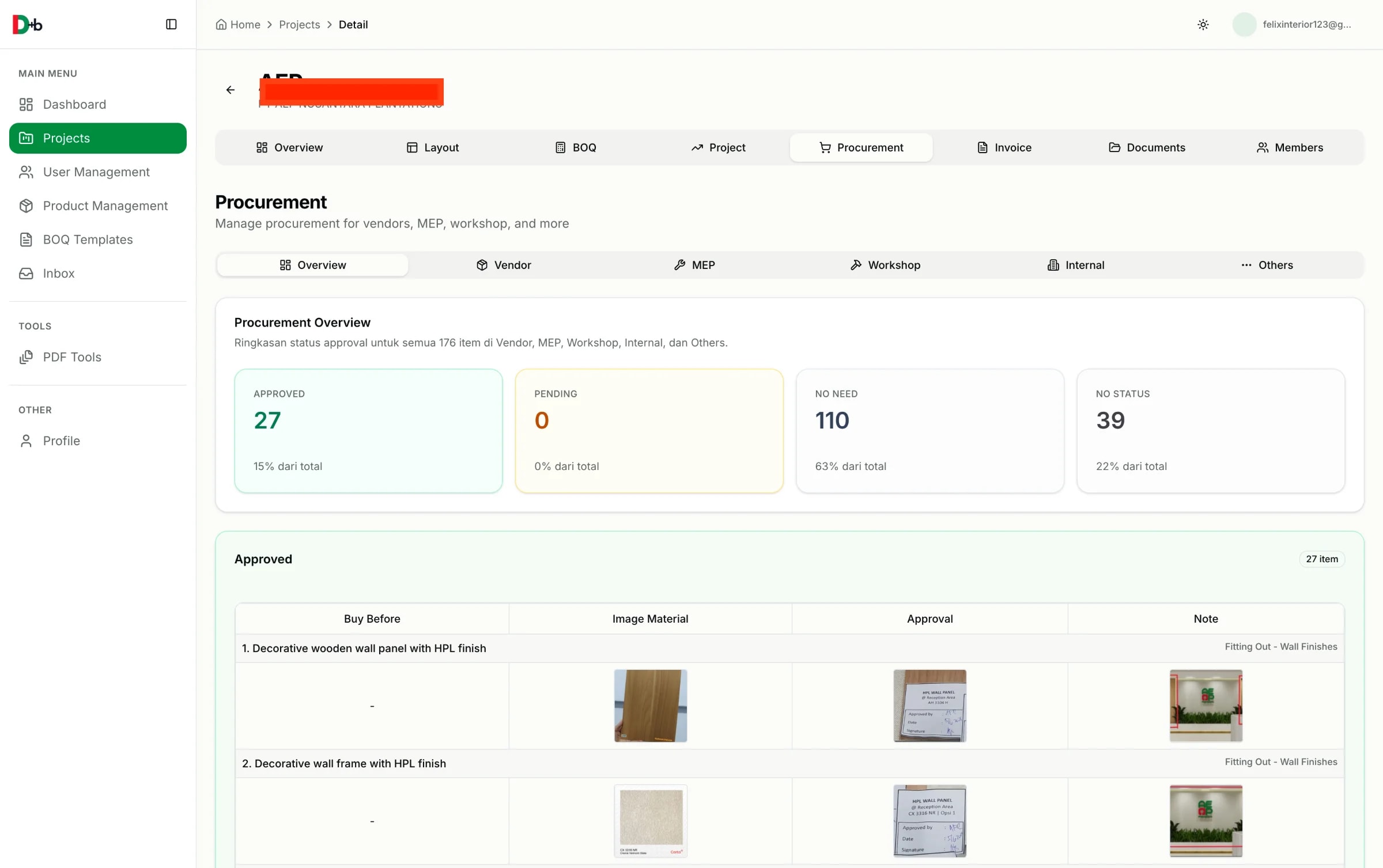 IDbuild — Interior Design Project Operations Platform