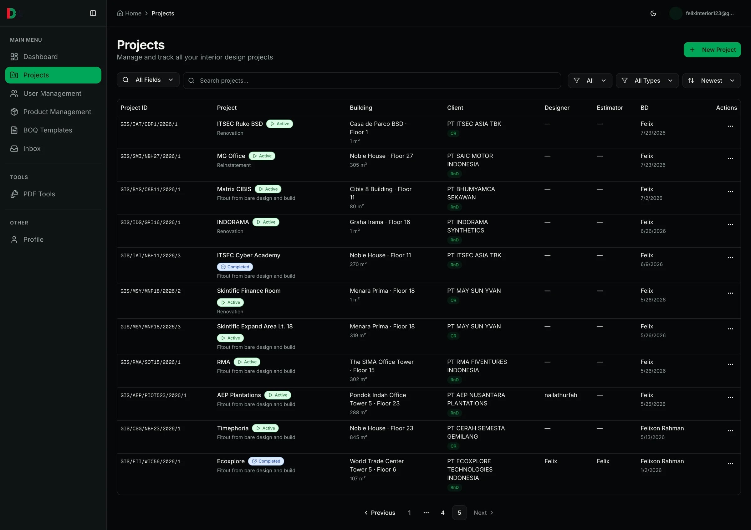 IDbuild — Interior Design Project Operations Platform