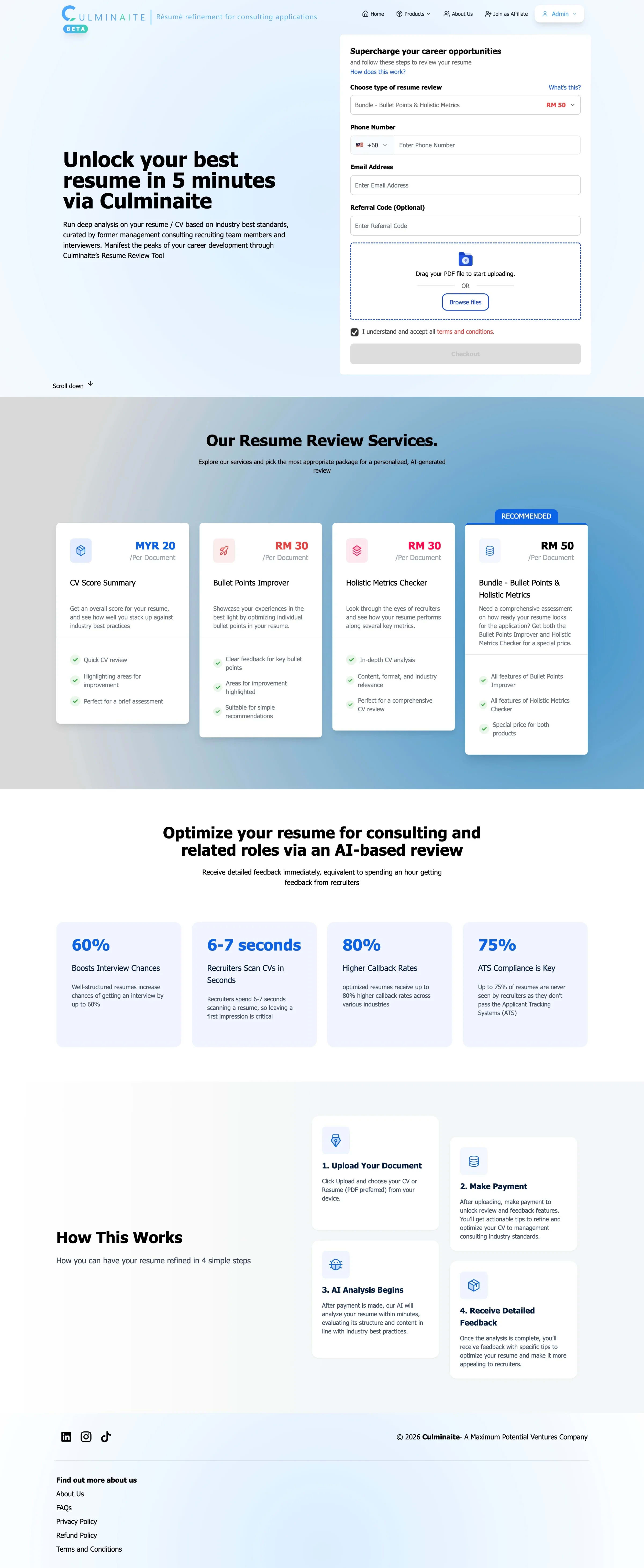 Culminaite — AI-Powered Career Platform