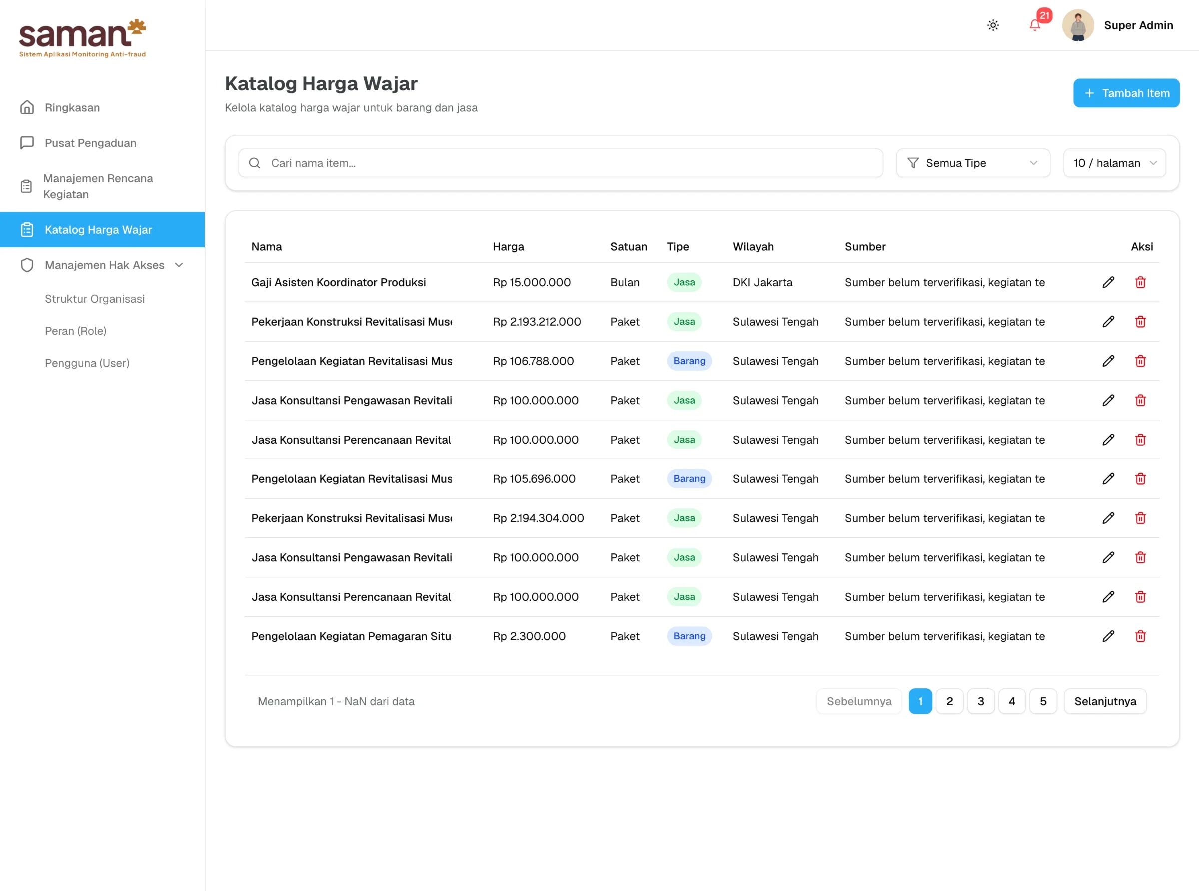 SAMAN — Anti-Fraud Monitoring System