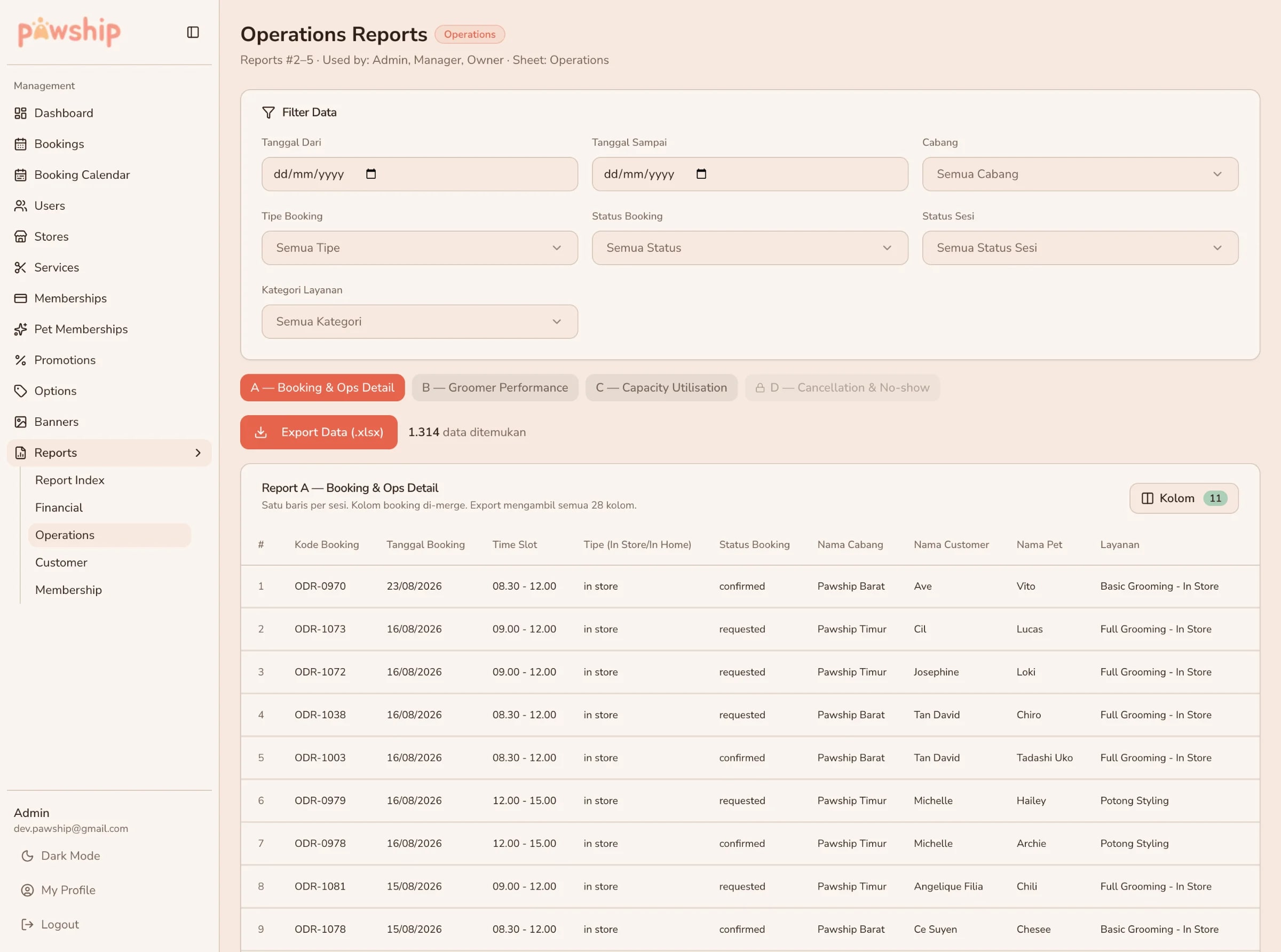 Pawship — Pet Care Operations Platform