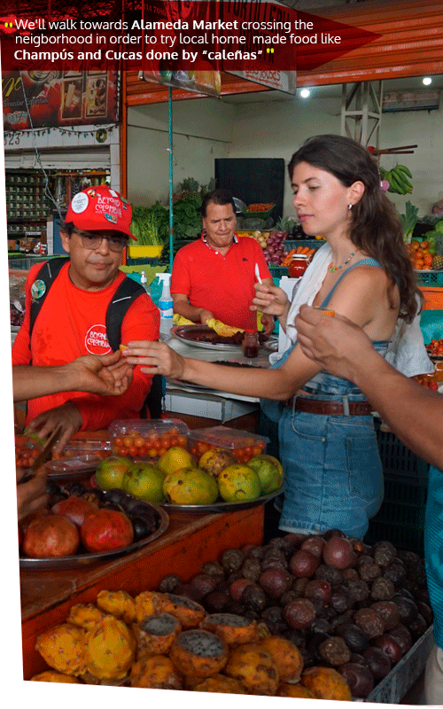 Beyond Colombia Tours | Tour: Free Alameda Market Food Tour