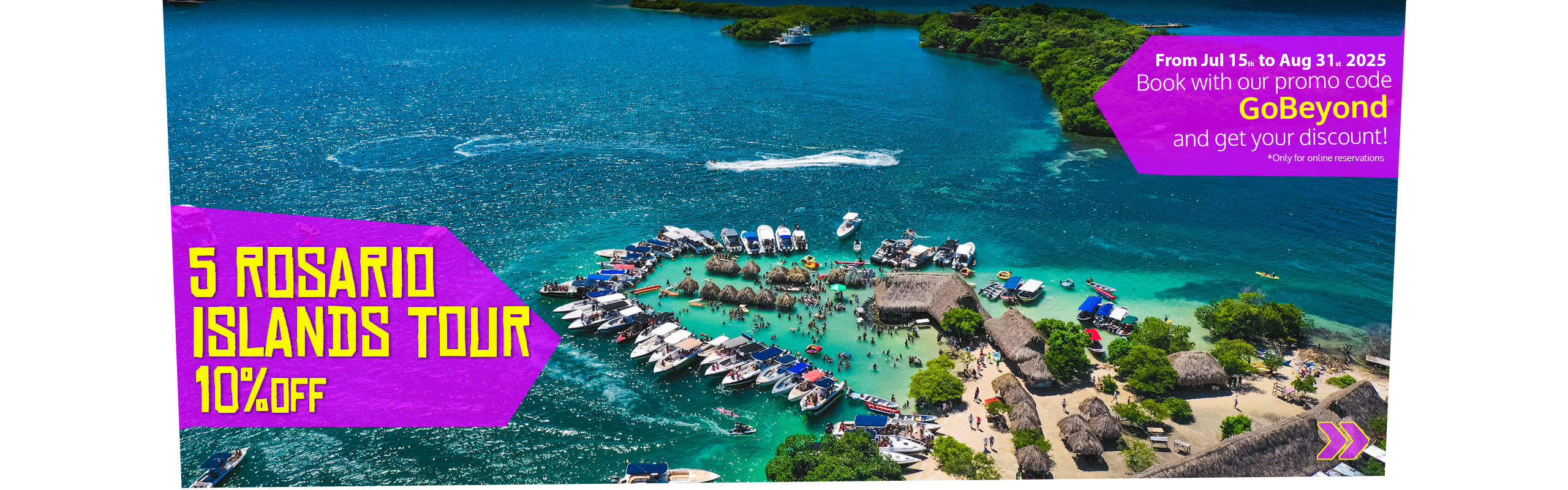 Beyond Colombia Tours | Tour: 5 Islas del Rosario Day Tour