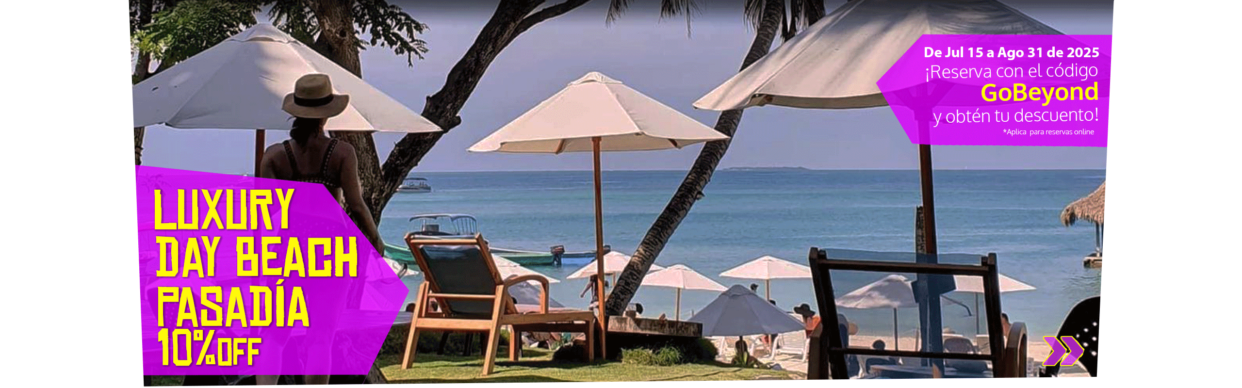 Beyond Colombia Tours | Tour: Pasadía Open Bar en Luxury Beach en Islas del Rosario