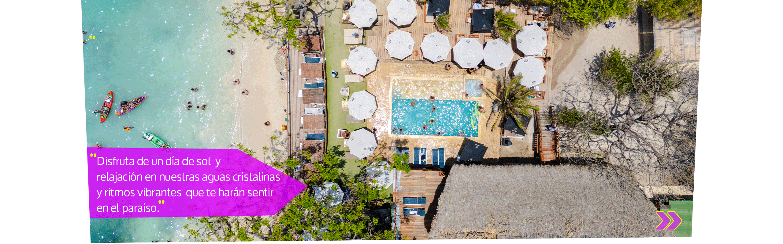 Beyond Colombia Tours | Tour: Pasadía en Ibbiza Club de Playa Islas del Rosario