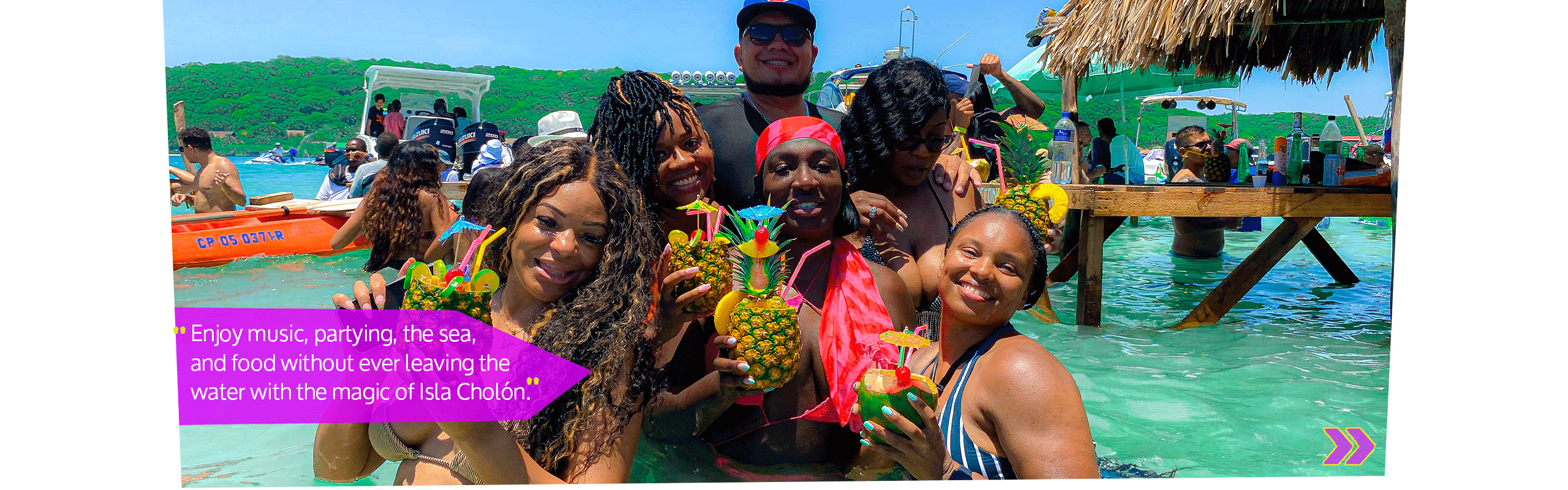 Beyond Colombia Tours | Tour: "Forever Cholón" Party Island Experience