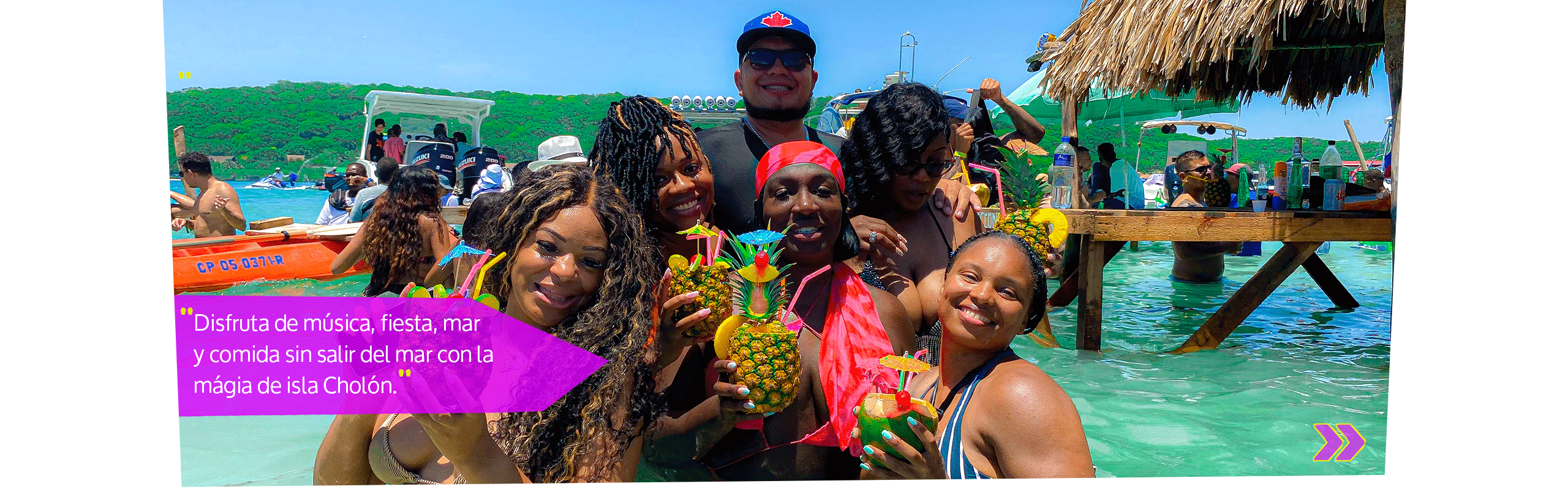 Beyond Colombia Tours | Tour: Experiencia "Forever Cholón" Isla de Fiesta