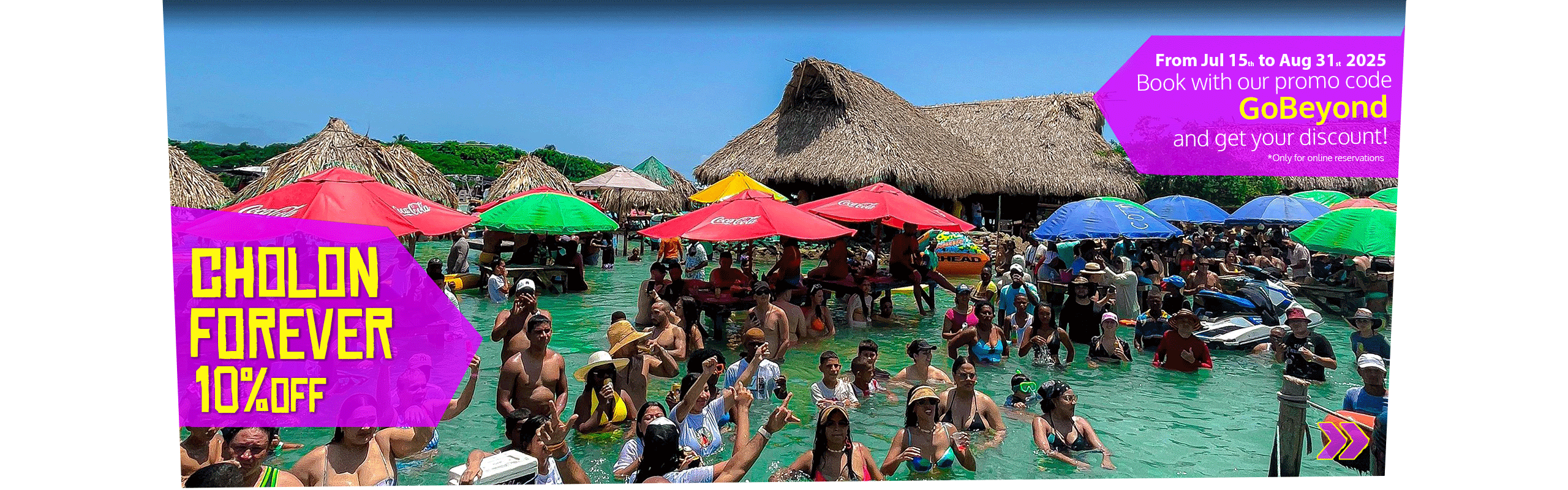 Beyond Colombia Tours | Tour: "Forever Cholón" Party Island Experience