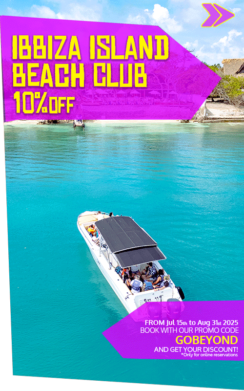 Beyond Colombia Tours | Tour: Ibbiza Beach Club at Rosario Islands Day Trip