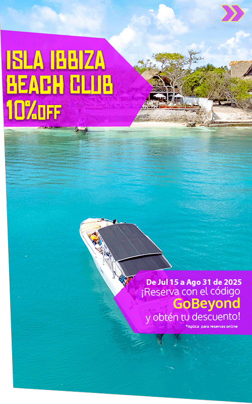 Beyond Colombia Tours | Tour: Ibbiza Beach Club at Rosario Islands Day Trip