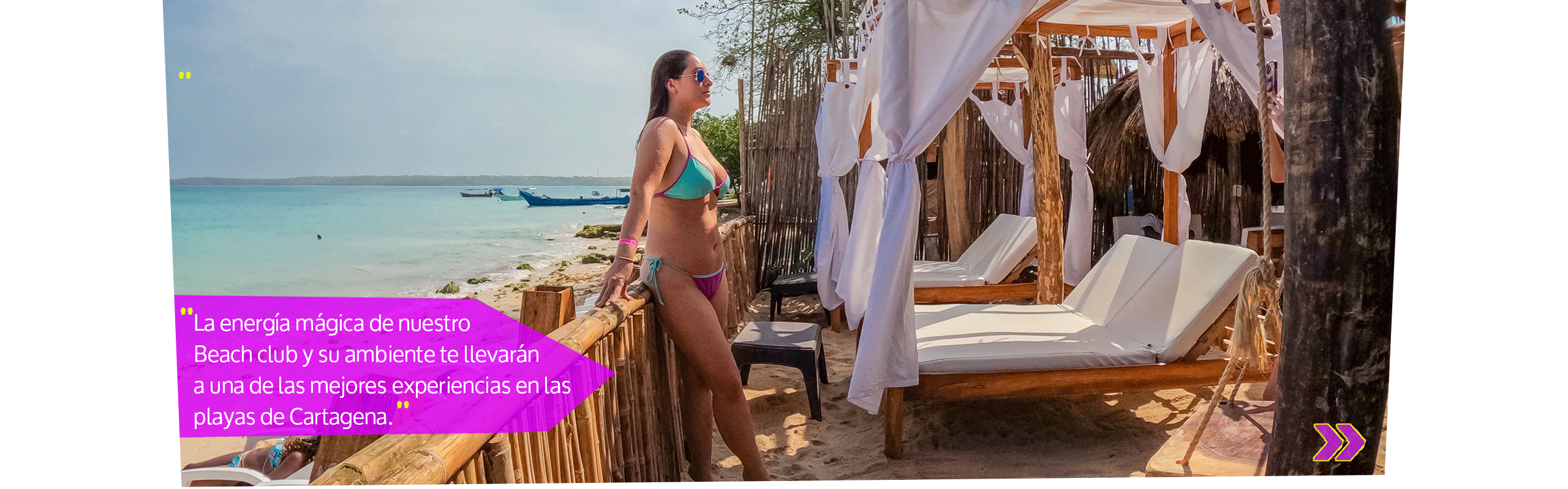 Beyond Colombia Tours | Tour: Pasadía en Mambo Beach Club en Isla Barú