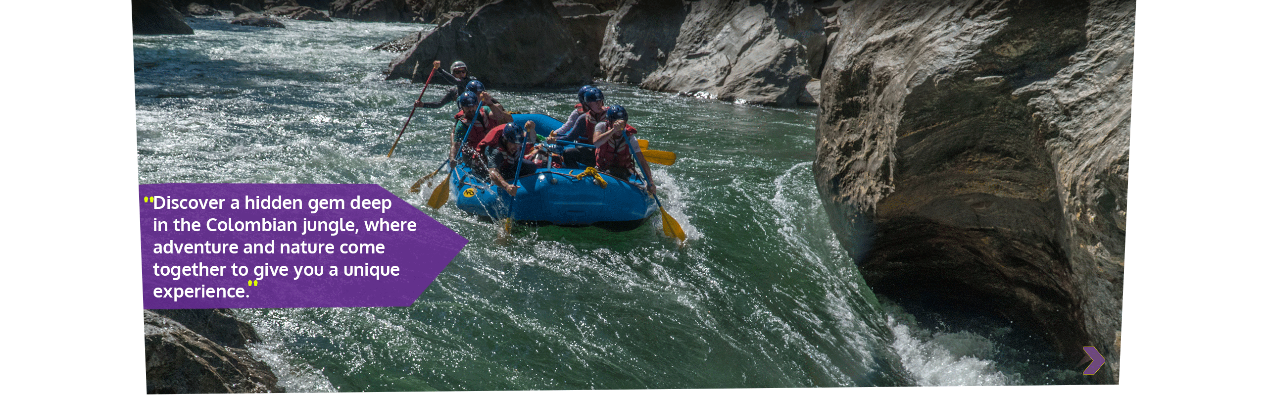 Beyond Colombia Tours | Tour: Rio Verde Jungle Rafting and Trekking Adventure