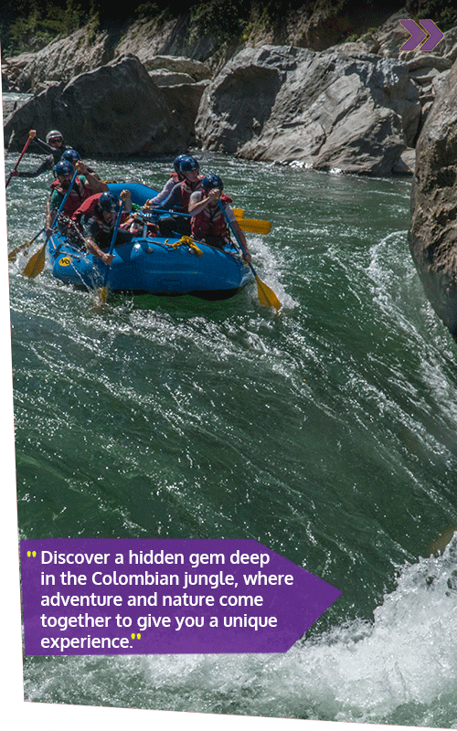 Beyond Colombia Tours | Tour: Rio Verde Jungle Rafting and Trekking Adventure