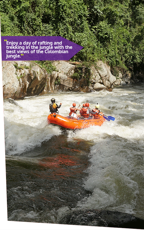 Beyond Colombia Tours | Tour: Rio Verde Jungle Rafting and Trekking Adventure