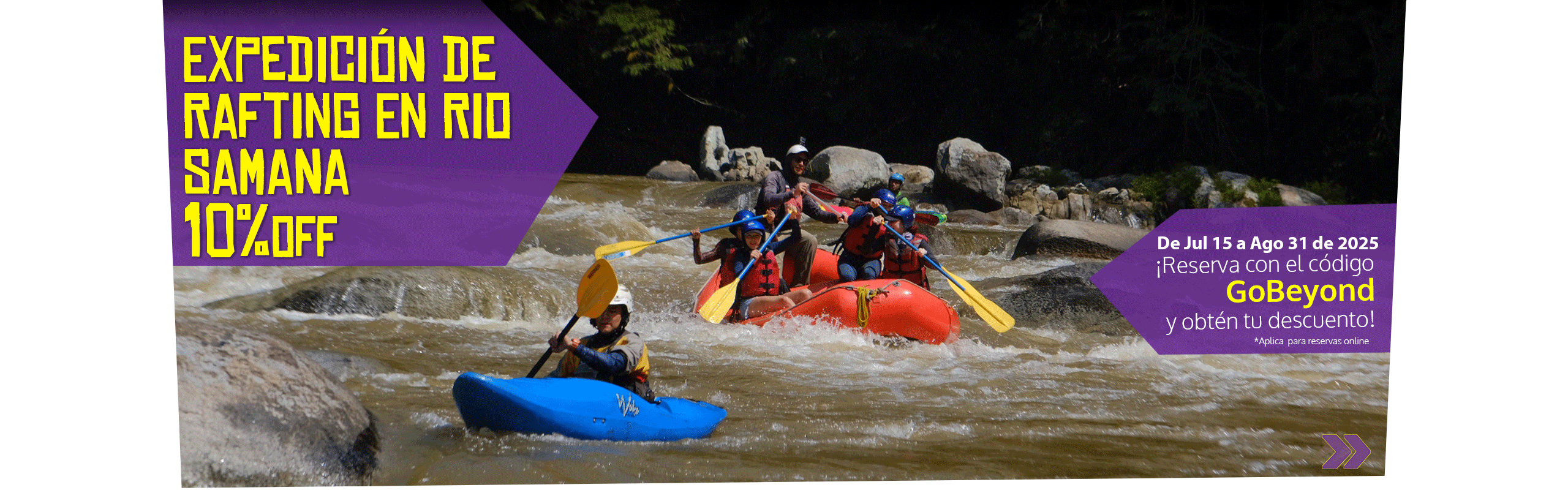 Beyond Colombia Tours | Tour: Experiencia de Rafting en el Río Calderas