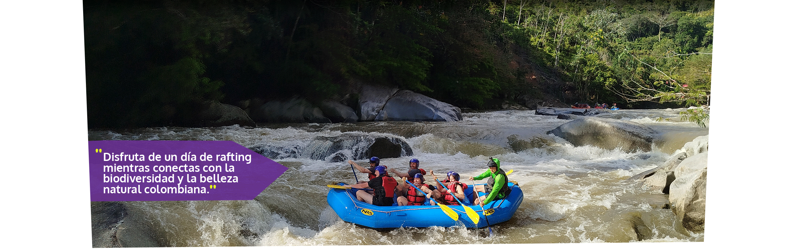 Beyond Colombia Tours | Tour: Experiencia de Rafting en el Río Calderas