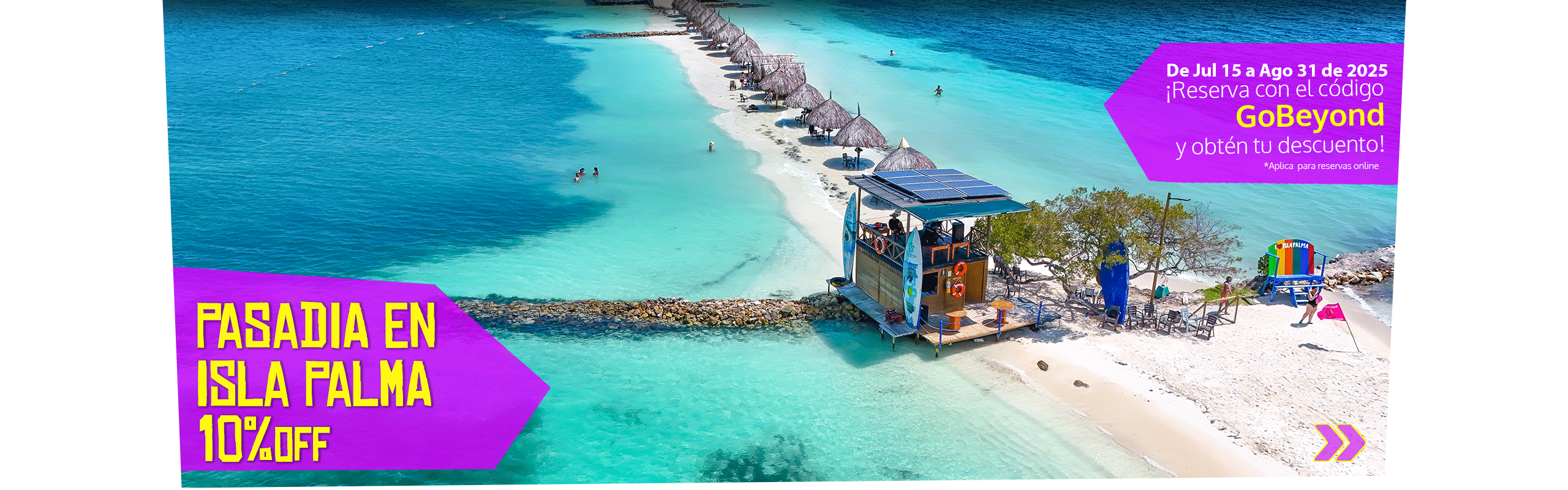 Beyond Colombia Tours | Tour: Pasadía en Isla Palma en Archipiélago de San Bernardo