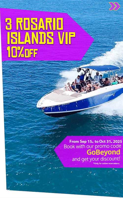 Beyond Colombia Tours | Tour: 3 Rosario Islands Day Tour