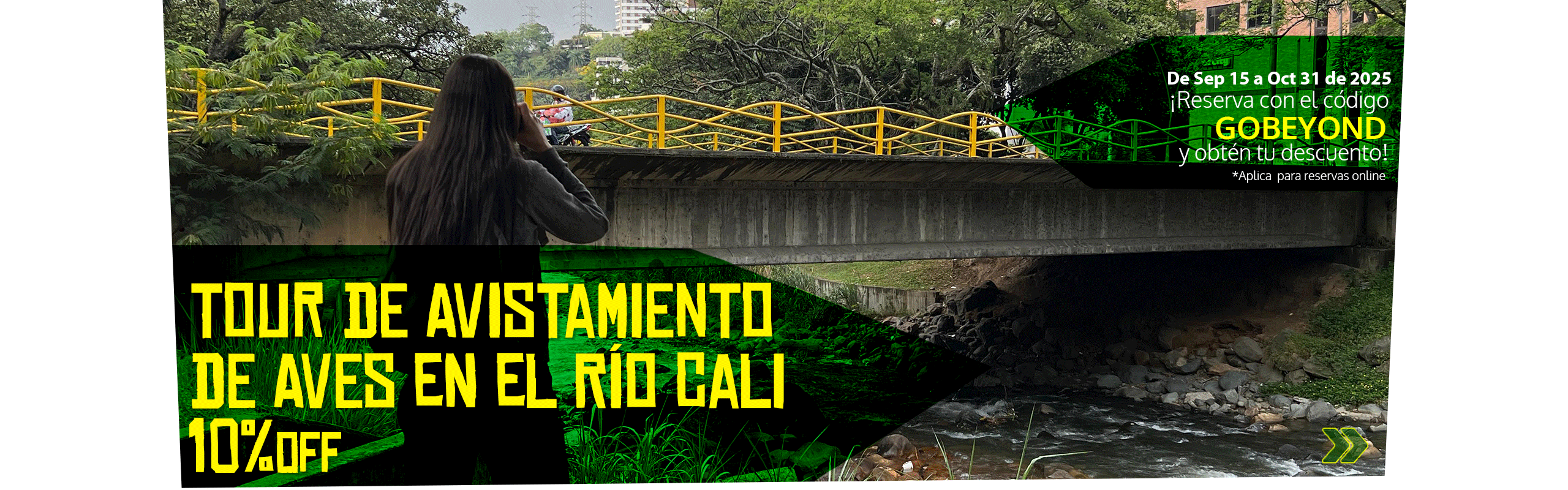 Beyond Colombia Tours | Tour: Tour de Avistamiento de Aves en el Río Cali