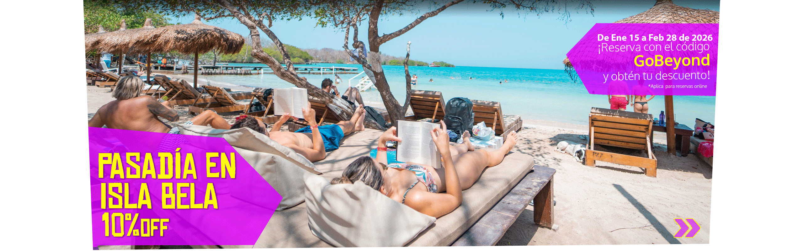 Beyond Colombia Tours | Tour: Pasadía en Isla Bela en Islas del Rosario