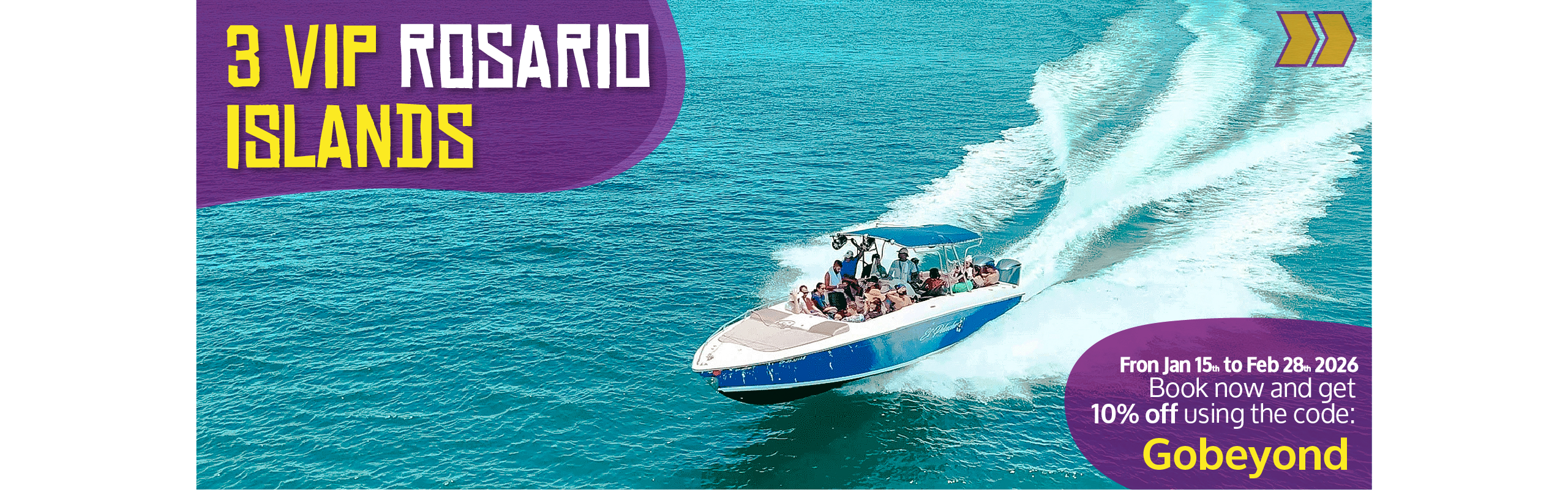 Beyond Colombia Tours | Tour: 3 Rosario Islands Day Tour