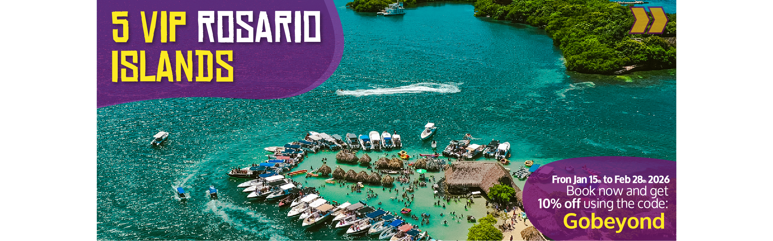 Beyond Colombia Tours | Tour: 5 Rosario Islands Day Tour