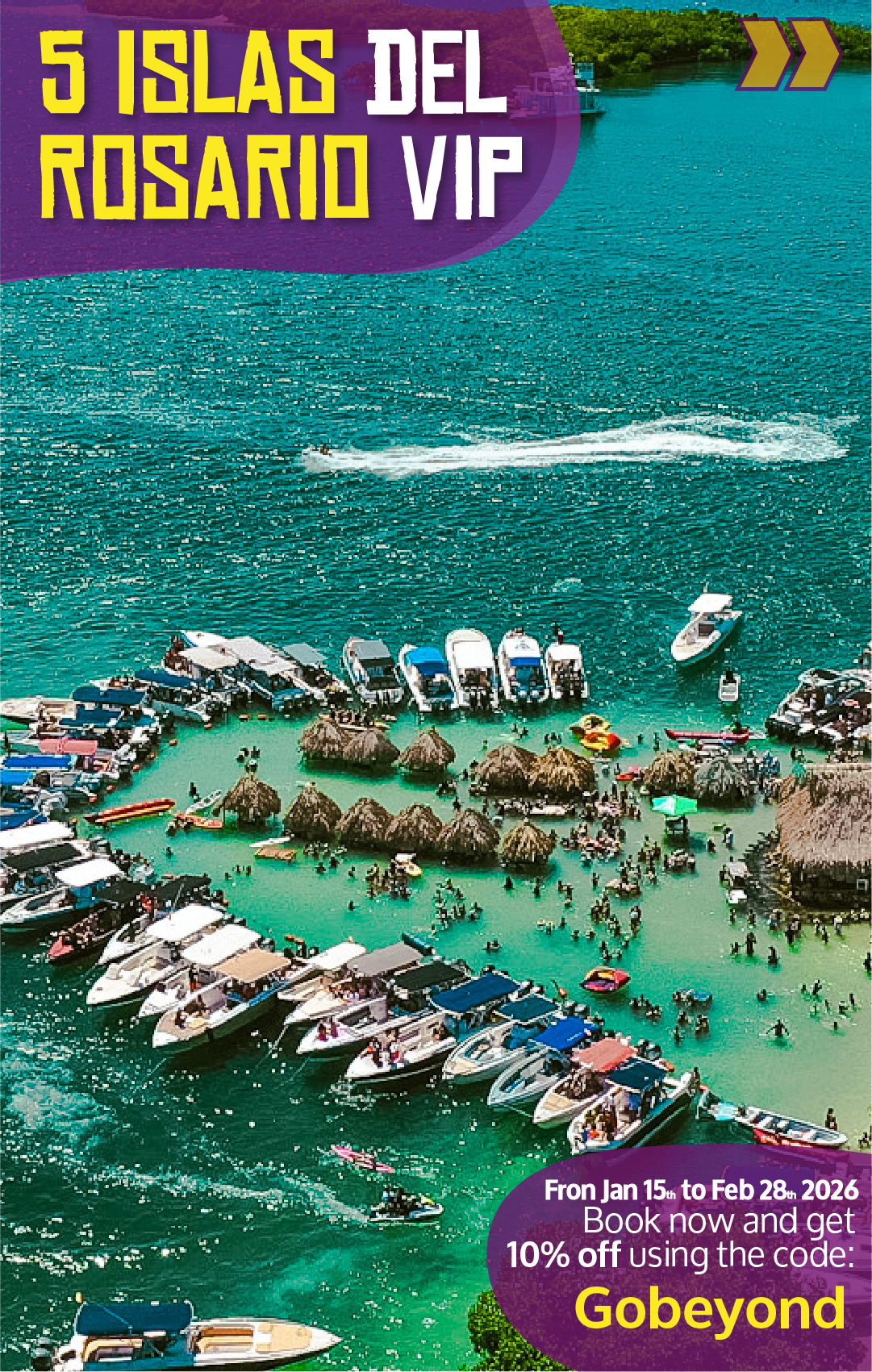 Beyond Colombia Tours | Tour: 5 Rosario Islands Day Tour