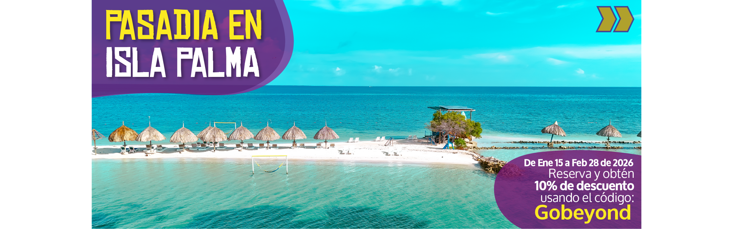 Beyond Colombia Tours | Tour: Pasadía en Isla Palma en Archipiélago de San Bernardo