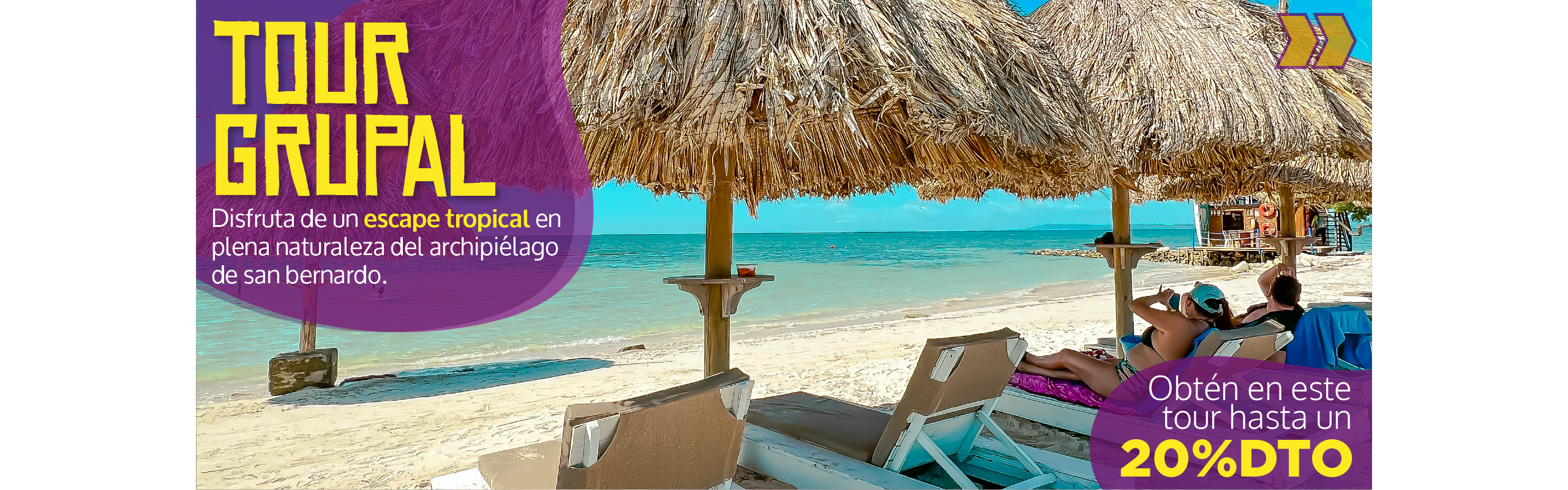 Beyond Colombia Tours | Tour: Pasadía en Isla Palma en Archipiélago de San Bernardo