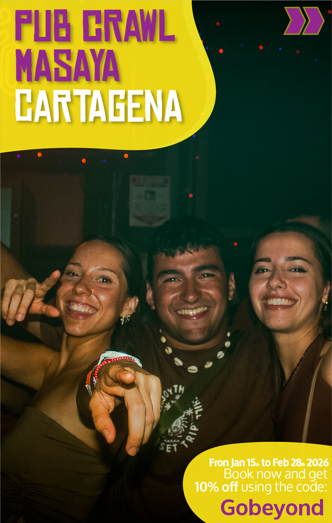 Beyond Colombia Tours | Tour: Pub Crawl from Masaya Hostel Cartagena