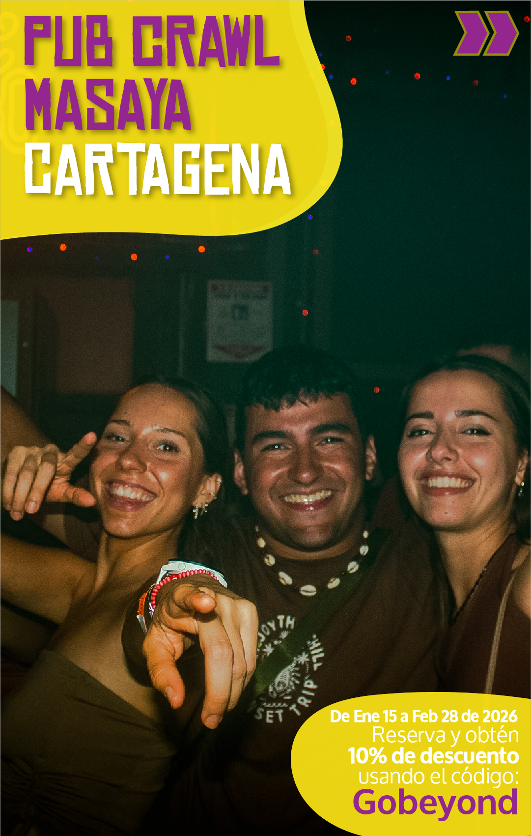 Beyond Colombia Tours | Tour: Pub Crawl from Masaya Hostel Cartagena