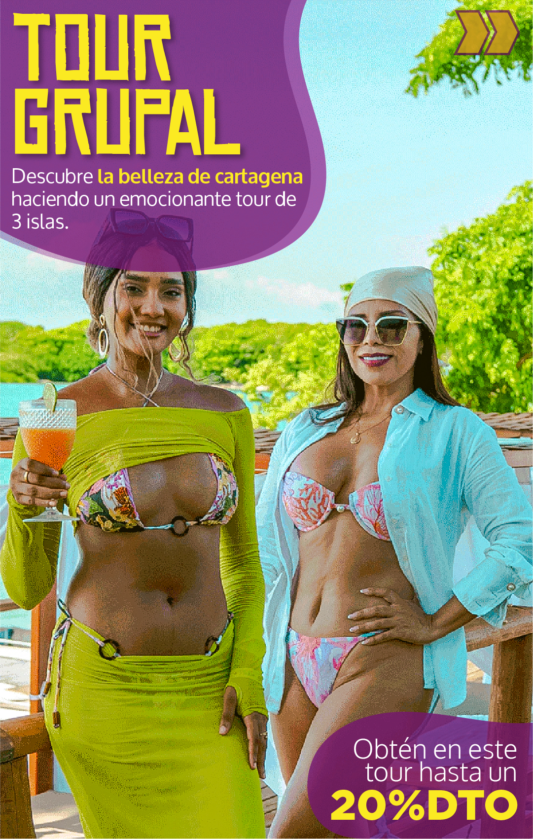 Beyond Colombia Tours | Tour: 3 Rosario Islands Day Tour