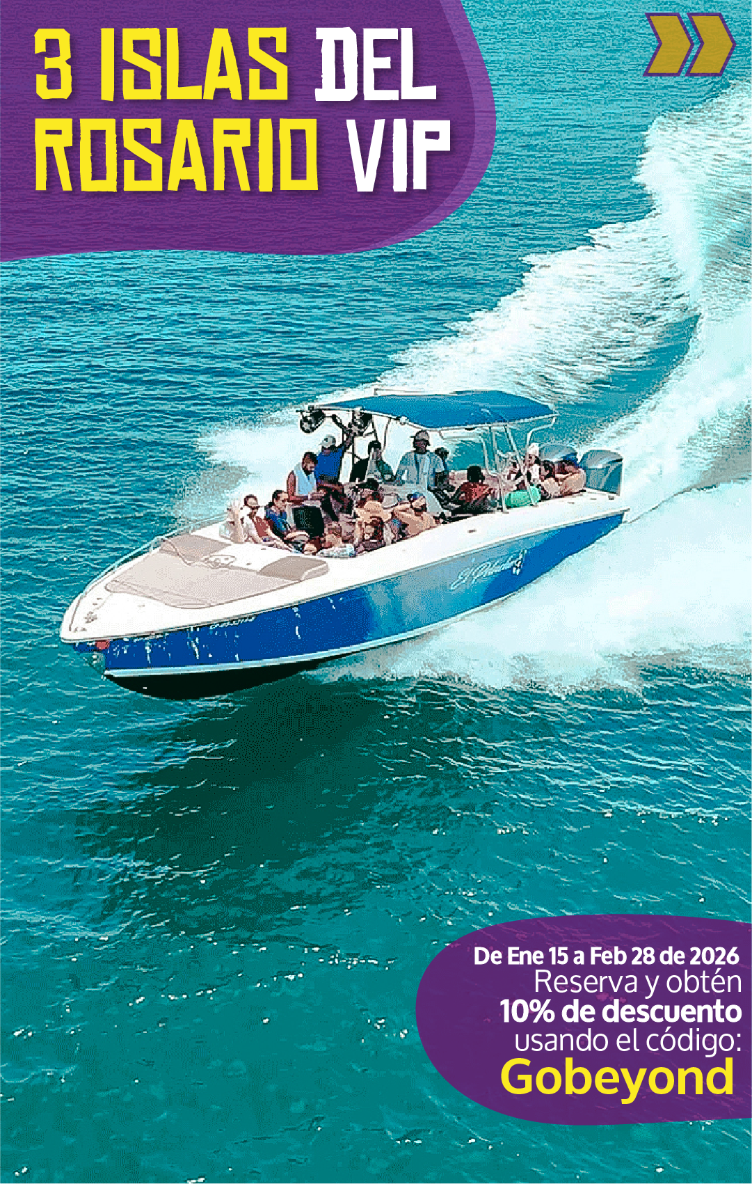 Beyond Colombia Tours | Tour: 3 Rosario Islands Day Tour