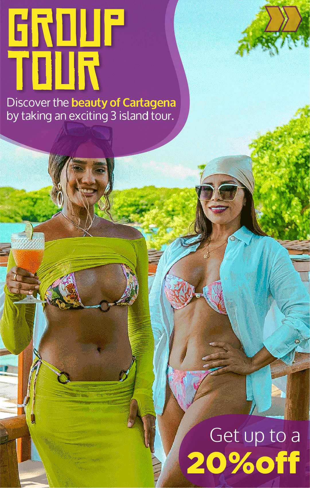 Beyond Colombia Tours | Tour: 3 Rosario Islands Day Tour