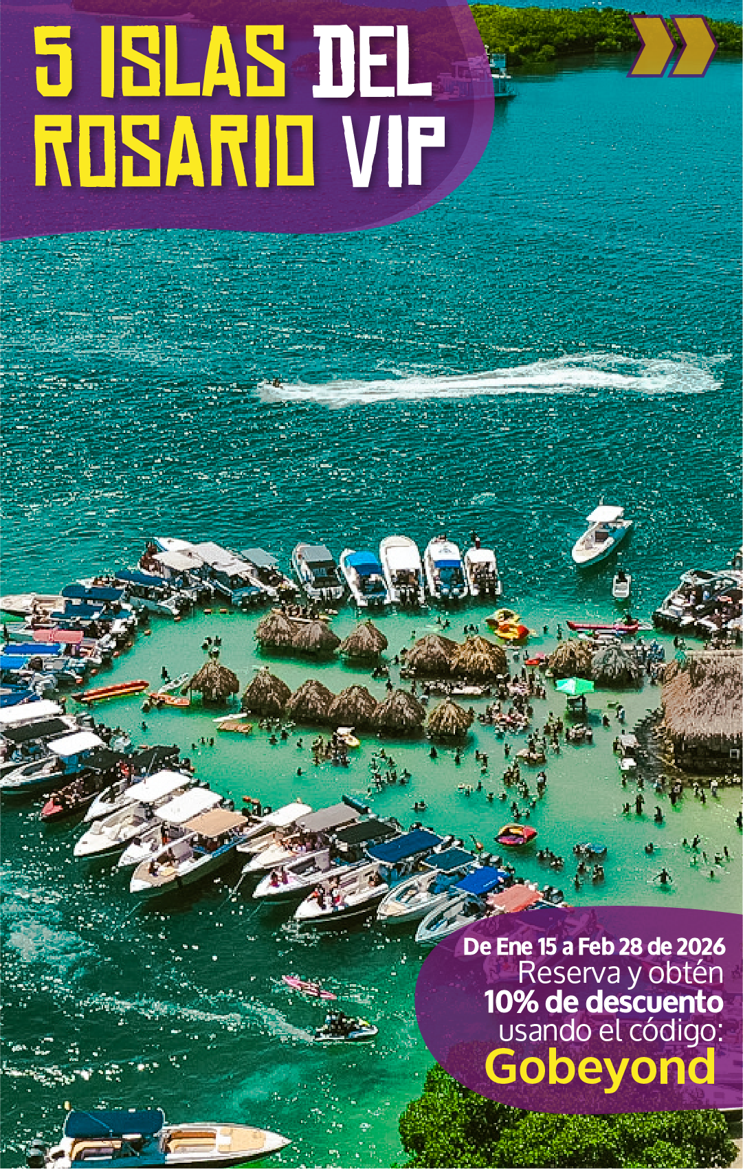 Beyond Colombia Tours | Tour: 5 Rosario Islands Day Tour