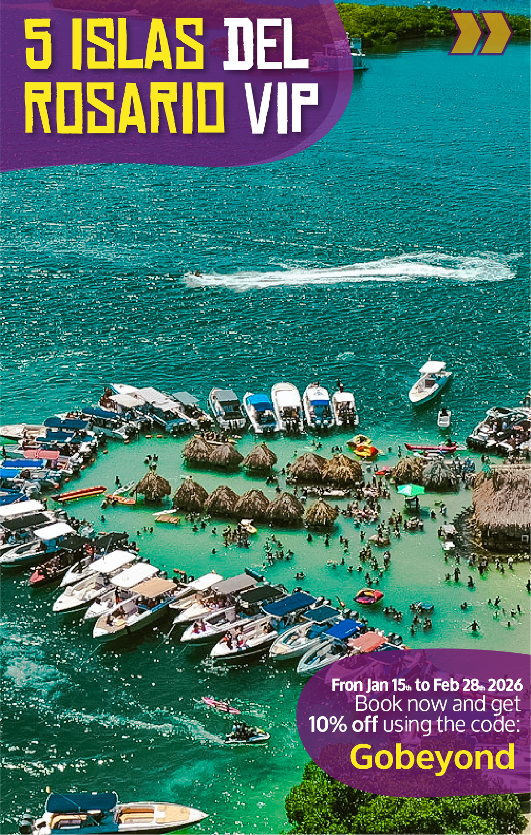 Beyond Colombia Tours | Tour: 5 Rosario Islands Day Tour