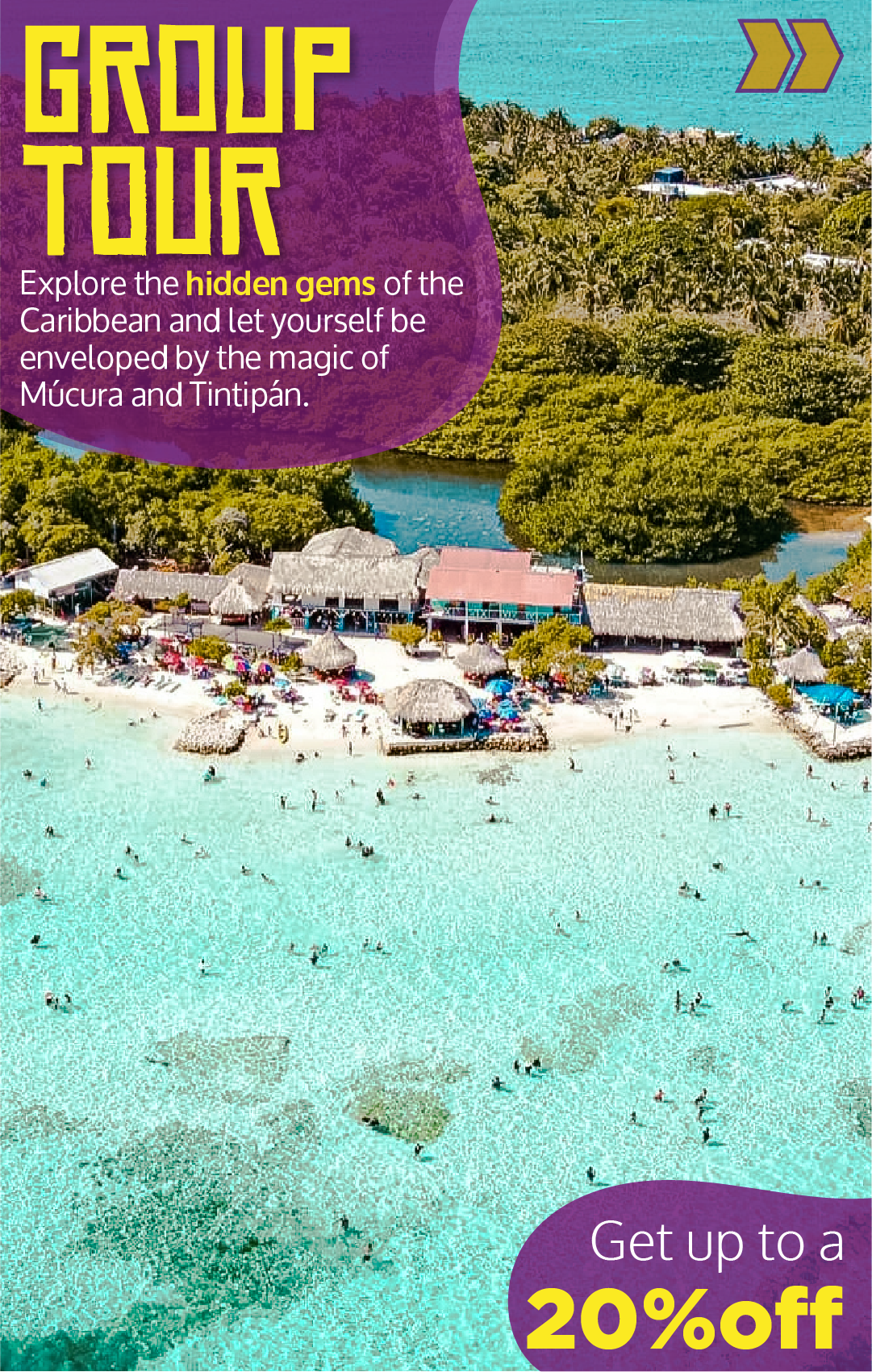 Beyond Colombia Tours | Tour: Day Trip to Múcura and Tintipan Islands at San Bernardo Archipelago