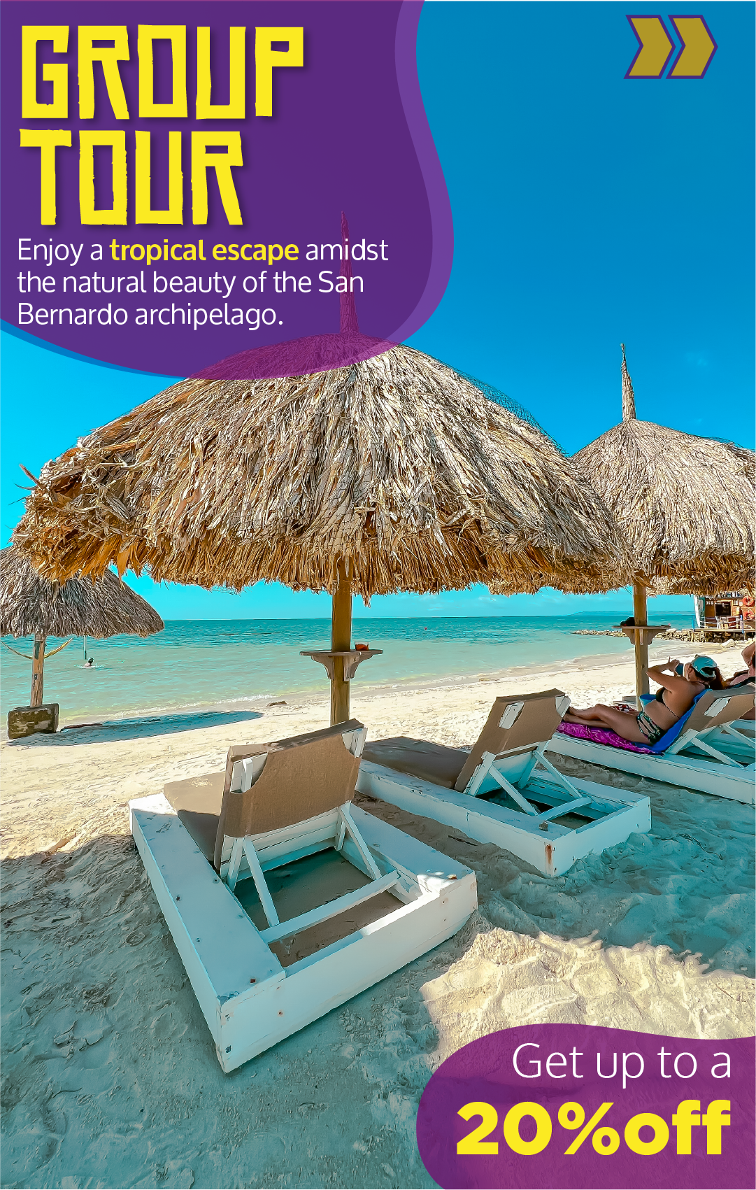 Beyond Colombia Tours | Tour: Isla Palma Day Trip in Archipelago of San Bernardo