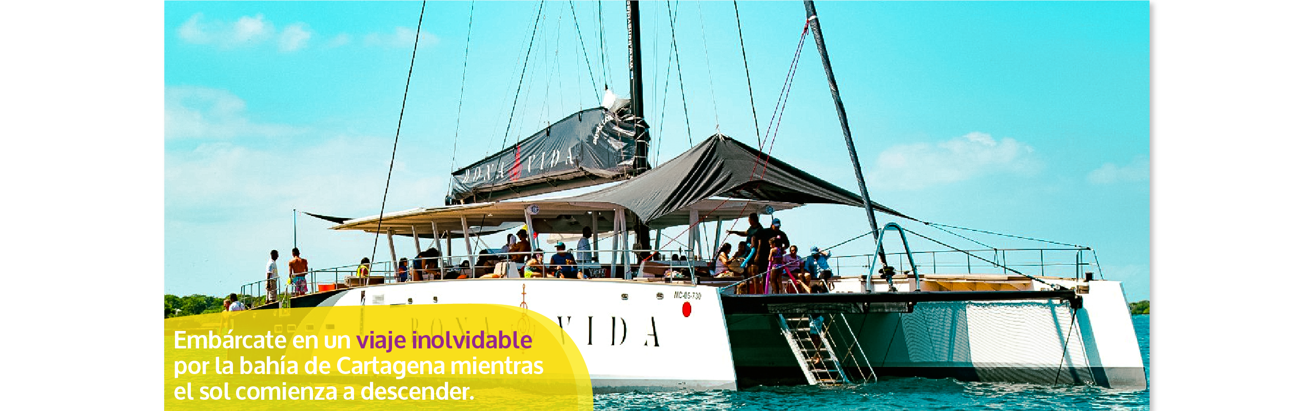 Beyond Colombia Tours | Tour: Tour Barra Libre en Catamaran en Cartagena