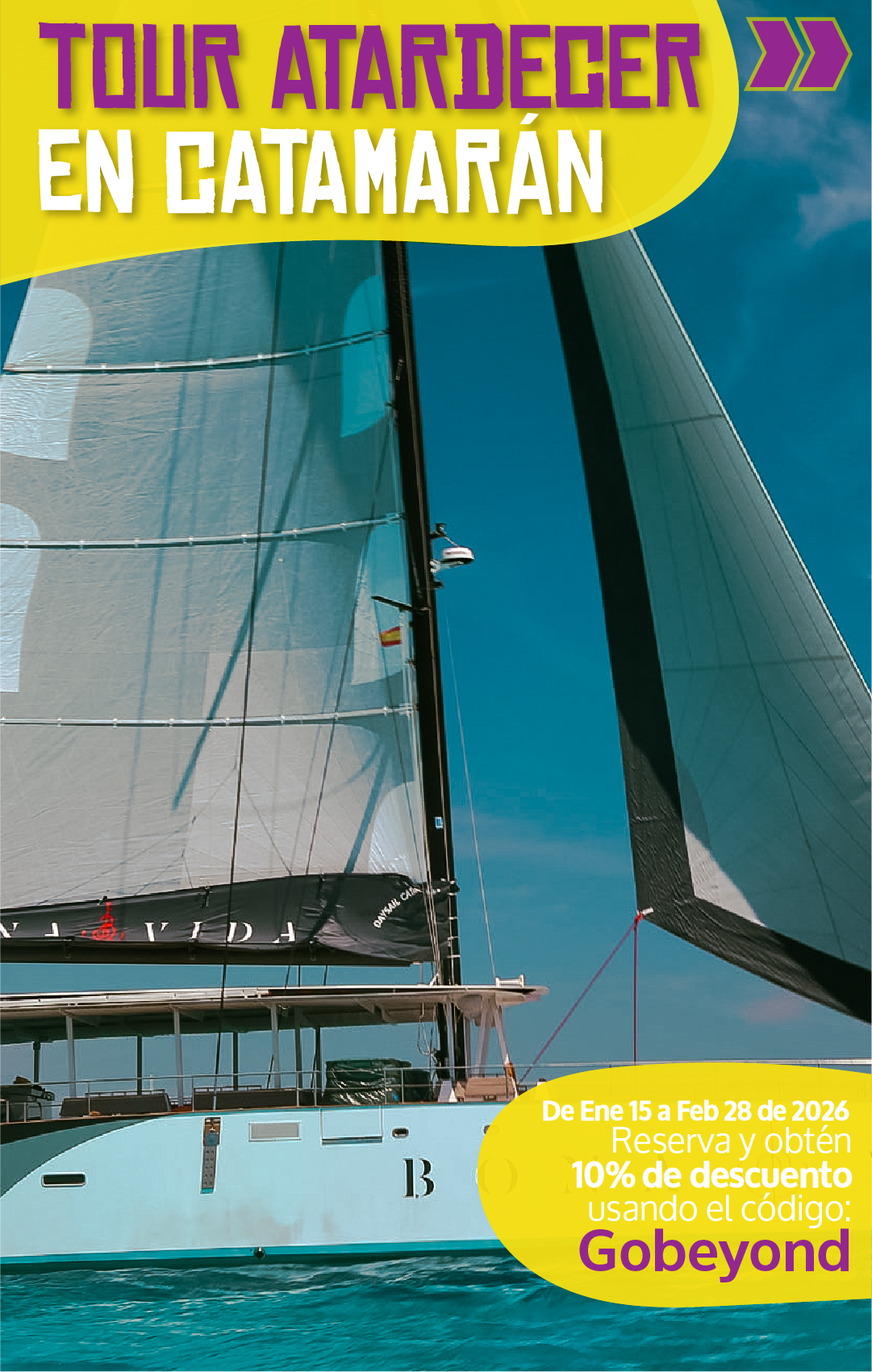 Beyond Colombia Tours | Tour: Catamaran Sunset Open Bar Tour in Cartagena