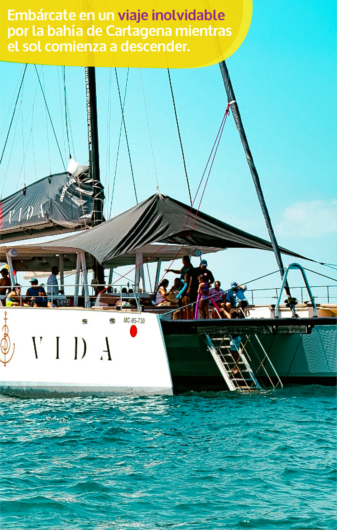 Beyond Colombia Tours | Tour: Catamaran Sunset Open Bar Tour in Cartagena