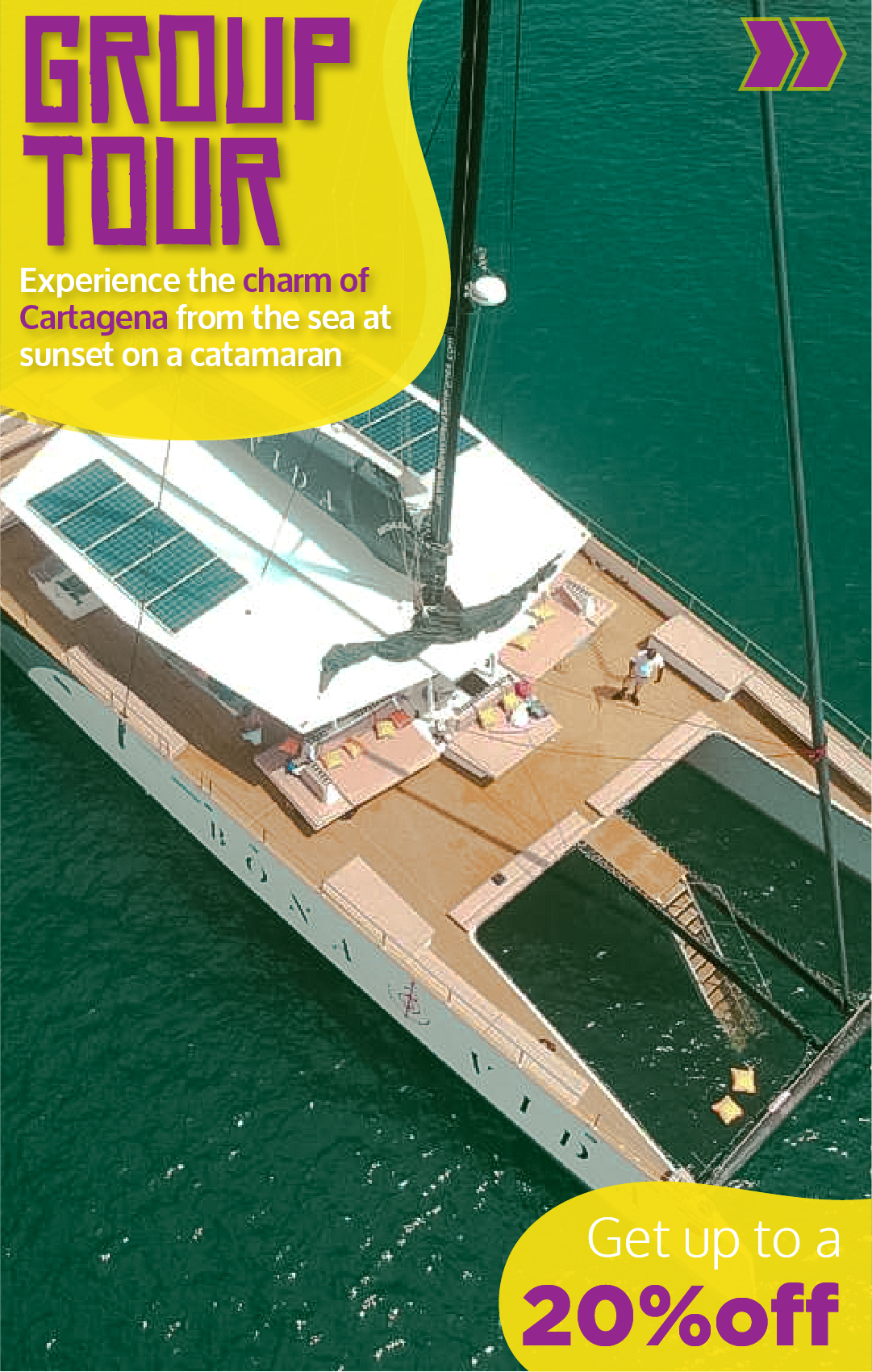 Beyond Colombia Tours | Tour: Catamaran Sunset Open Bar Tour in Cartagena