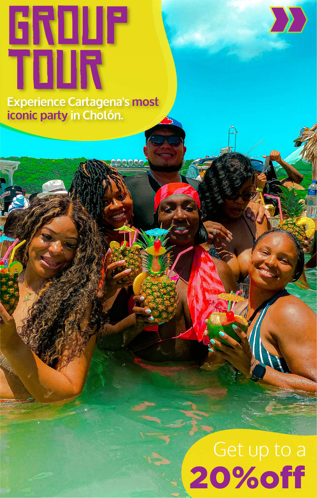 Beyond Colombia Tours | Tour: "Forever Cholón" Party Island Experience