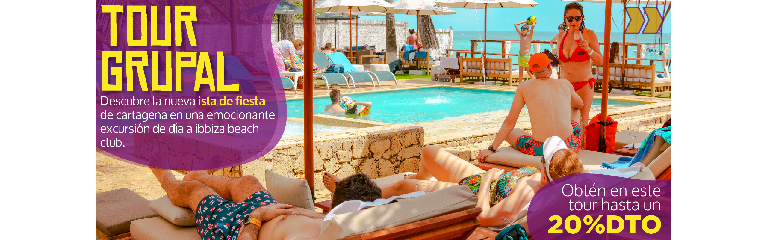 Beyond Colombia Tours | Tour: Pasadía en Ibbiza Club de Playa Islas del Rosario