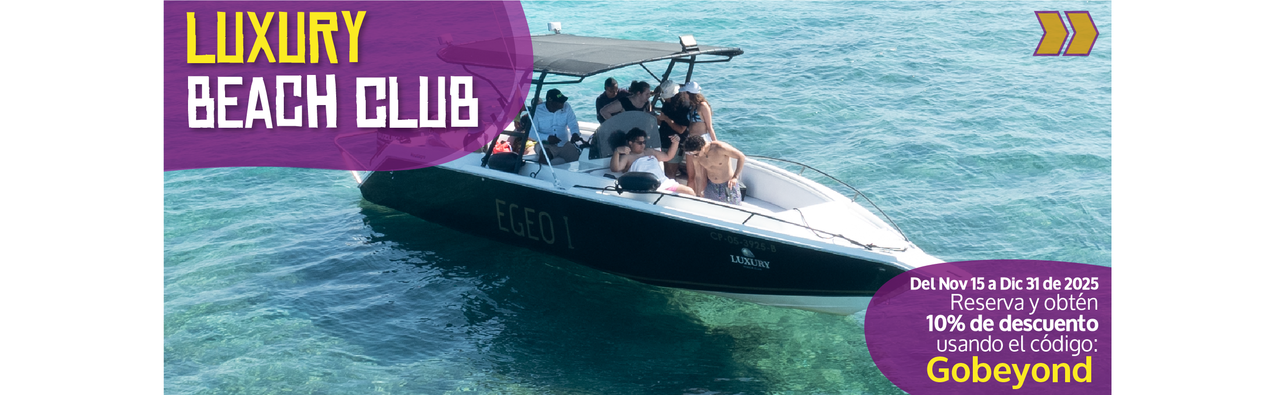 Beyond Colombia Tours | Tour: Pasadía Open Bar en Luxury Beach en Islas del Rosario