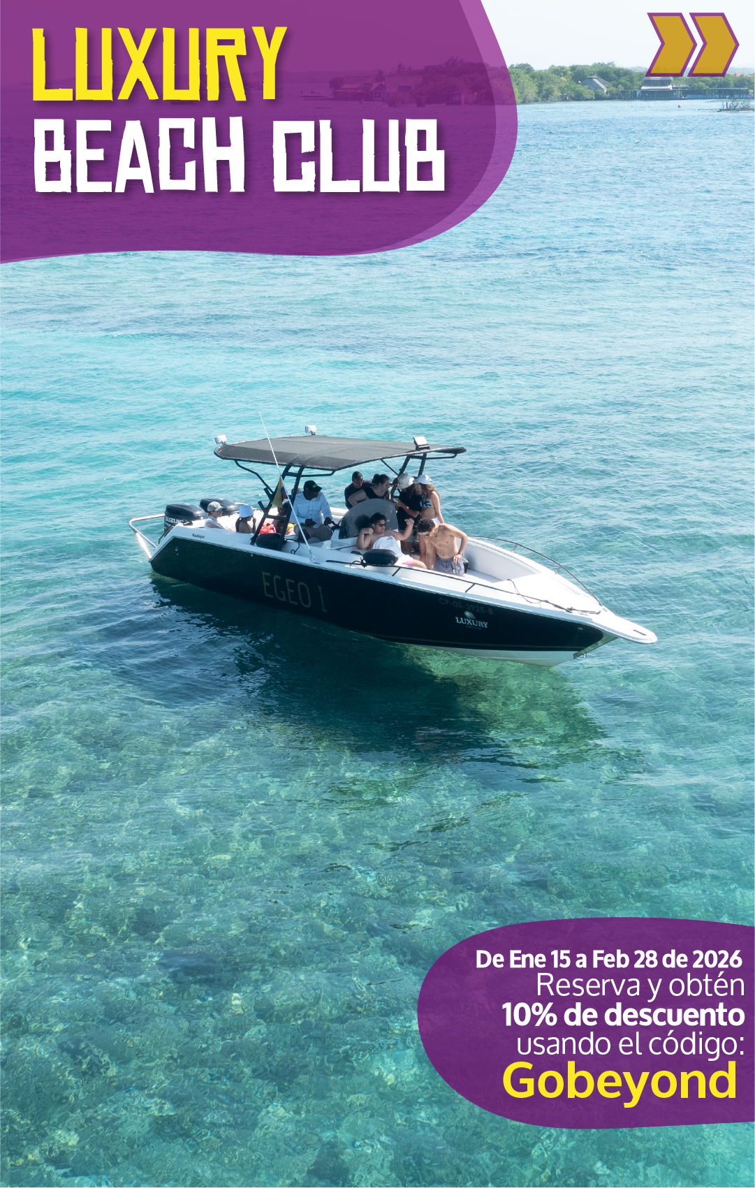 Beyond Colombia Tours | Tour: Luxury Beach Open Bar at Rosario Islands Day Trip