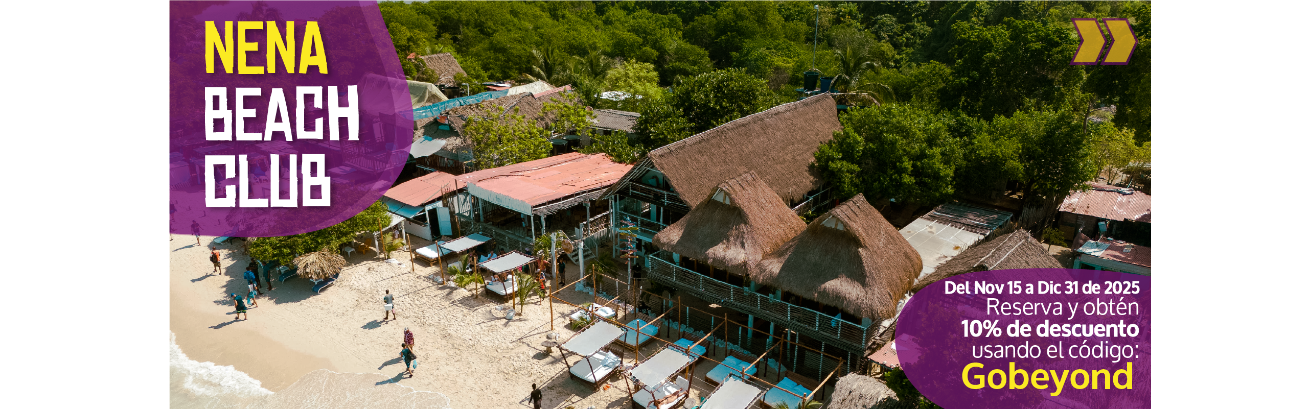Beyond Colombia Tours | Tour: Pasadía Nena Beach Club en Barú (Playa Blanca)