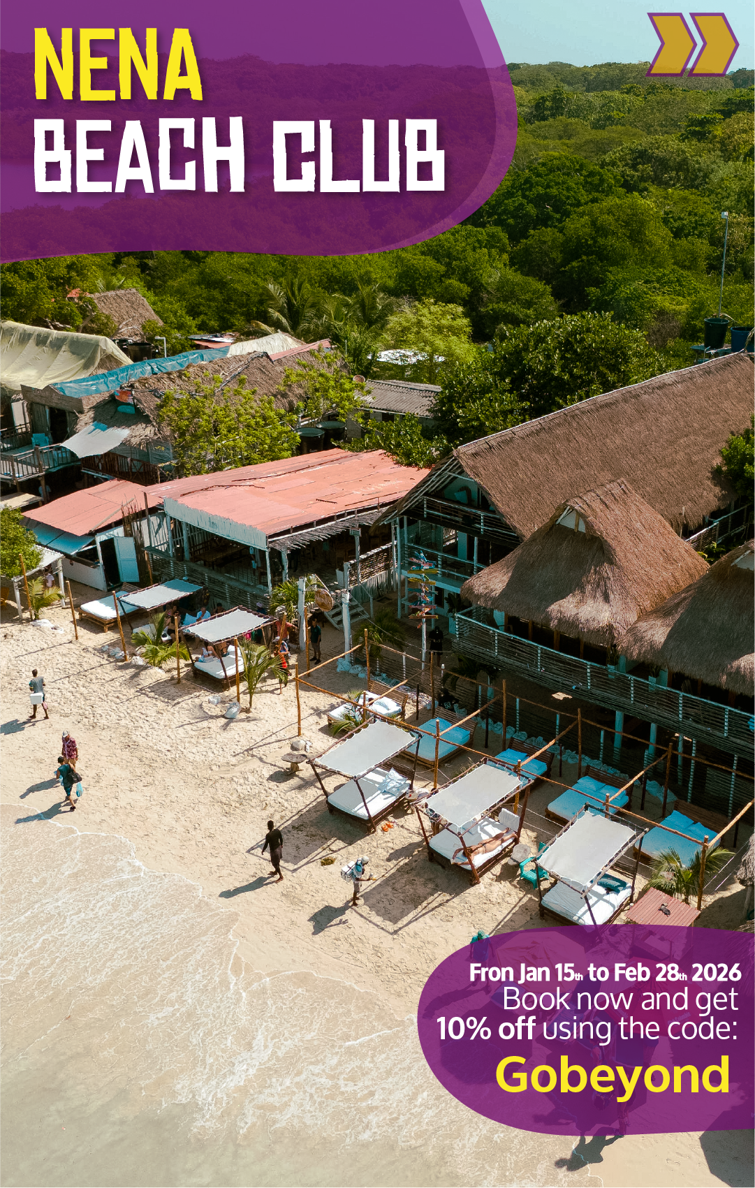 Beyond Colombia Tours | Tour: Nena Beach Club Day Trip in Barú (Playa Blanca)